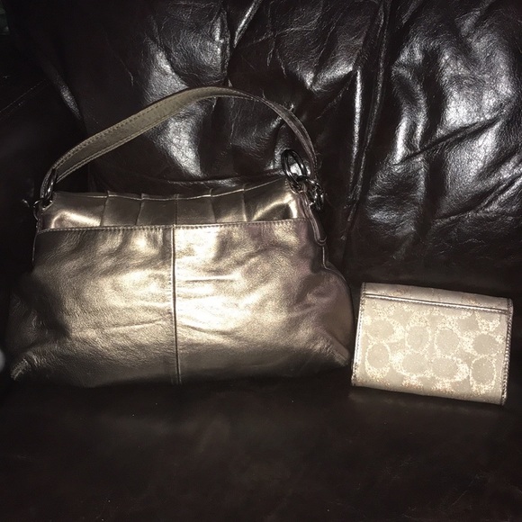 Vintage COACH Leather Shoulder bag & Wallet - Picture 6 of 14